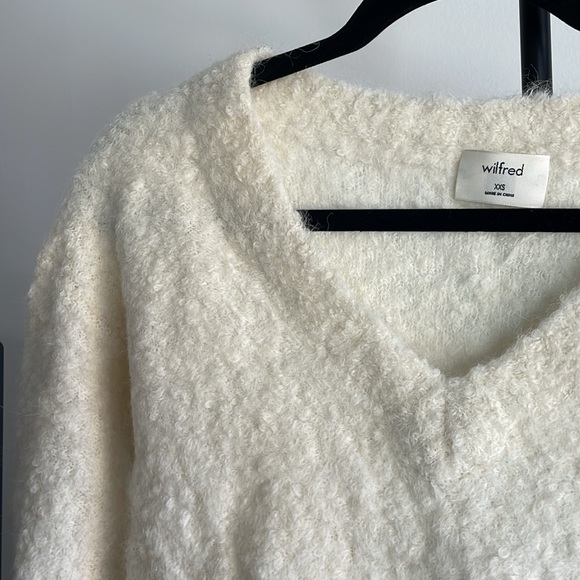 Aritzia Wilfred Alpaca Knit Sweater in Cream (xxs) - Picture 5 of 5